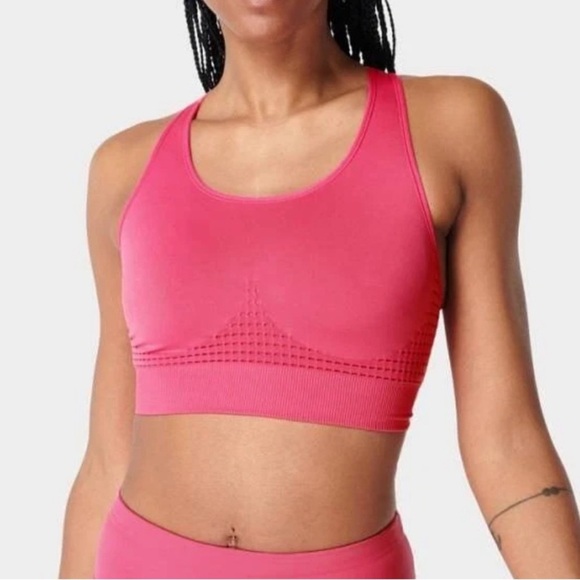 Sweaty Betty Lipstick Red Sports Bra - Picture 1 of 5